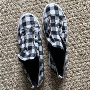 Checkered sneakers